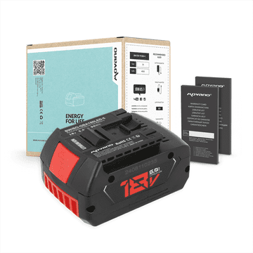 shumee 18V 5.0Ah baterija za Bosch BGA