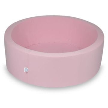 shumee Suhi bazen 90x30cm pudrasto roza brez kroglic