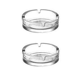 shumee LAV KEYF Komplet 2 steklenih pepelnikov