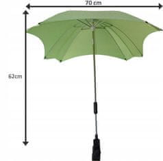 shumee Univerzalni kvadratni dežnik za voziček, bordo UV