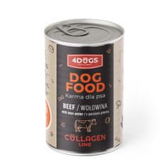 4DOGS Hrana Collagen Line - z rogovjem in govedino 400 g - 10+2 gratis