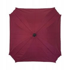 shumee Univerzalni kvadratni dežnik za voziček, bordo UV