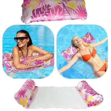 shumee Napihljiva viseča mreža za bazen z mrežo 130x70 cm