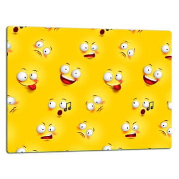 shumee STEKLENI KROŽNIK ZA REZANJE 52x40 SMILE