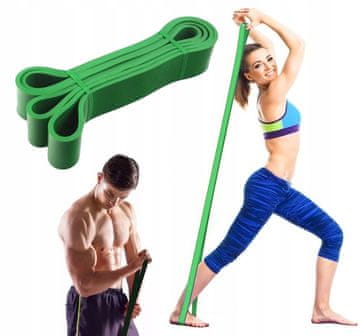 TOJATO Trak za odpornost, vadbeni trak POWER BAND 23-57 kg, zelen