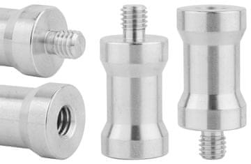 shumee Adapter, redukcijski tulec za stativ M6 na 1/4" aluminij za stojalo svetilke