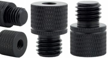 shumee Redukcijski tulec M12 na 1/4"" stativ iz aluminija, črne barve, 23 mm