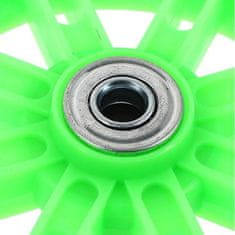 shumee Univerzalna nastavljiva LED vadbena kolesa za kolesa - zelena