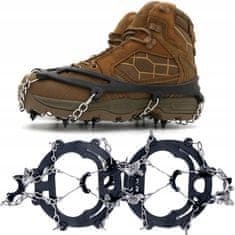 shumee Dereze za čevlje proti zdrsu, črne, 8 konic, 38-45