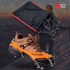 shumee Dereze za čevlje proti zdrsu, črne, 8 konic, 38-45