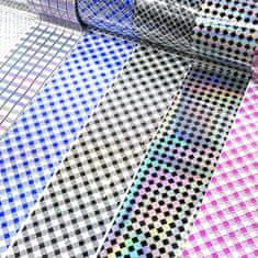 shumee 10x FOLIJA ZA PRENOS NOHTOV 100cmx4cm KOMPLET MREŽASTI KOSTI