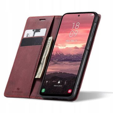 shumee Denarnica SC za Galaxy A56 rdeča