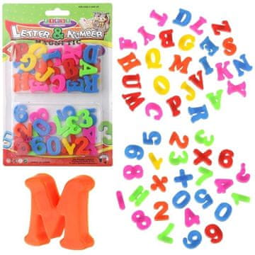 Nobo Kids MAGNETNE ČRKE, ŠTEVILKE, ABECEDA, MAGNETNE ŠTEVILKE ZA TABLCO, KOMPLET 52 KOSOV