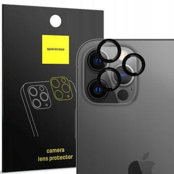 shumee SC obroč za kamero iPhone 12 Pro Max črne barve