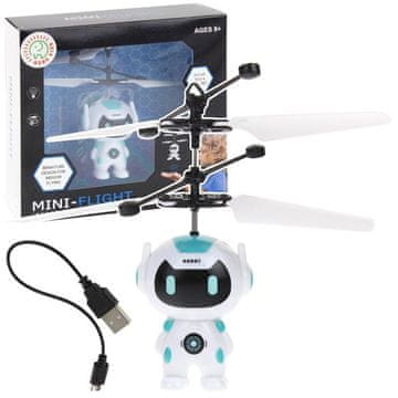 shumee Ročno voden leteči robotski dron z lučjo za propeler robota - bel