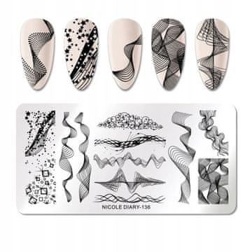 shumee Stamping plošča za Nail Art ILUZJA