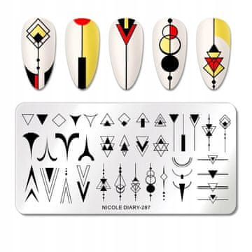 shumee Ploščica za žigosanje nohtov GEOMETRY