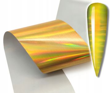 shumee FOLIJA ZA PRENOS NOHTOV 10cmx4cm ZLATA HOLO