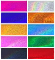shumee 10x FOLIJA ZA PRENOS 10 cm x 4 cm KOMPLET HOLO BARV