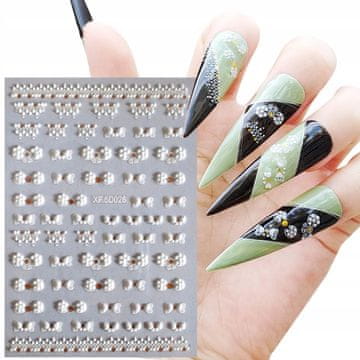 shumee 5D nalepke za nohte z vzorci pentlje
