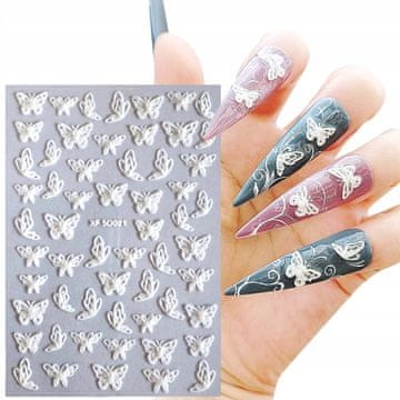 shumee 5D nalepke za nohte z vzorci metuljev