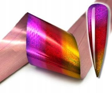 shumee FOLIJA ZA PRENOS NOHTOV 10cmx4cm MAVRIČNA HOLO