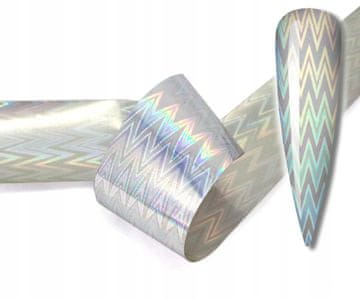 shumee FOLIJA ZA PRENOS 10x2,5 cm HOLO VZOREC RIBJE KOST