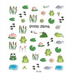 shumee 3D nalepke za nohte samolepilne konveksne vzorce FROG