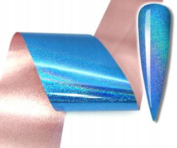 shumee FOLIJA ZA PRENOS 10cmx4cm MODRA HOLOGRAFSKA