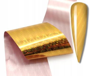 shumee FOLIJA ZA PRENOS NOHTOV 10cmx4cm ZLATA HOLO