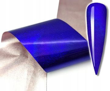 shumee FOLIJA ZA PRENOS 10cmx4cm MODRA HOLOGRAFSKA