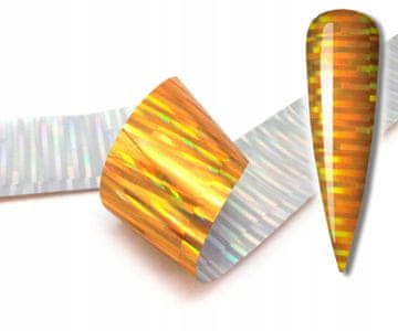 shumee FOLIJA ZA PRENOS 10x2,5 cm HOLO ZLATE ČRTKE