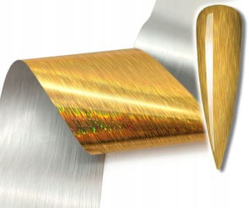 shumee FOLIJA ZA PRENOS NOHTOV 10cmx4cm ZLATA HOLO