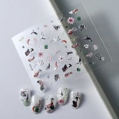 shumee 3D nalepke za nohte samolepilne konveksne vzorce JAPONSKA