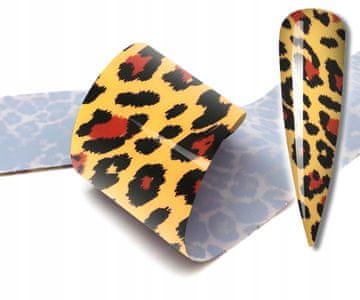 shumee FOLIJA ZA PRENOS 10 cm x 4 cm LEOPARDJI PIKASTI NAŠITKI