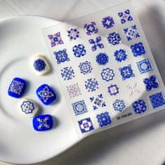 shumee 3D nalepke za nohte, samolepilne, konveksne, z vzorci MANDALA, PORCELAN