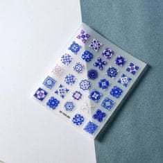shumee 3D nalepke za nohte, samolepilne, konveksne, z vzorci MANDALA, PORCELAN