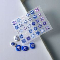 shumee 3D nalepke za nohte, samolepilne, konveksne, z vzorci MANDALA, PORCELAN