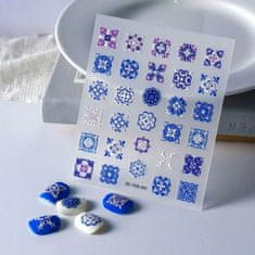 shumee 3D nalepke za nohte, samolepilne, konveksne, z vzorci MANDALA, PORCELAN