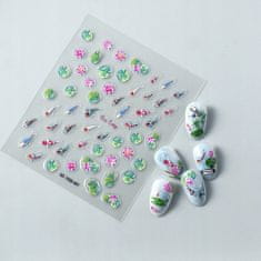 shumee 3D nalepke za nohte s samolepilnimi konveksnimi vzorci RIBE, KOI KRAP