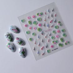 shumee 3D nalepke za nohte s samolepilnimi konveksnimi vzorci RIBE, KOI KRAP