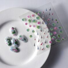 shumee 3D nalepke za nohte s samolepilnimi konveksnimi vzorci RIBE, KOI KRAP