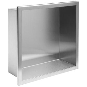 shumee VGRADNA POLICA 01 30x30x10 BRUŠENO JEKLO SKU REA-05600