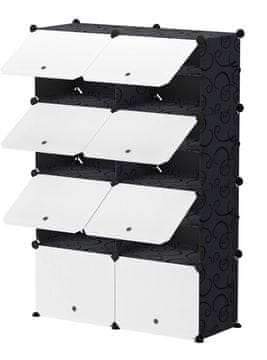 shumee OMARICA POLICA za čevlje in copate MODUL POLICE 24 NADSTROPJA 32 PAROV ČEVLJEV