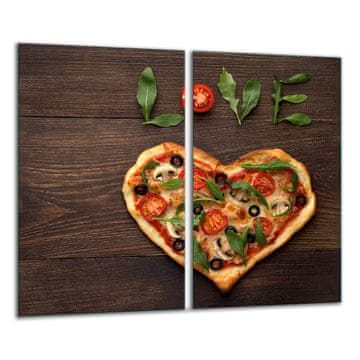 shumee Steklena deska 2x 30x52 srce