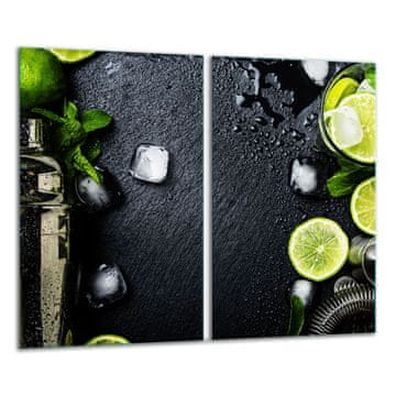 shumee Steklena deska za sekanje 2x 30x52 Kuhinja