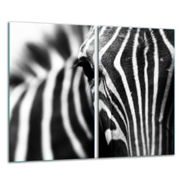 shumee Steklena deska 2x 30x52 Zebra