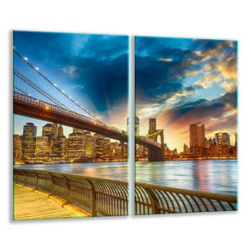 shumee Steklena deska 2x 30x52 pokrajina