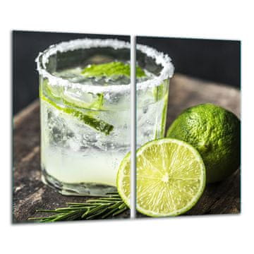 shumee Steklena rezalna deska 2x 30x52 skodelica