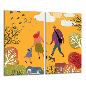 shumee Steklena deska za rezanje 2x 30x52